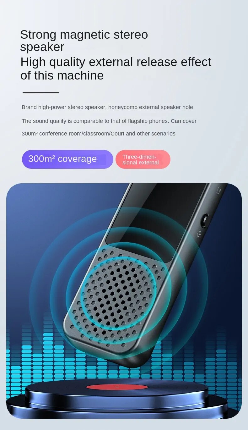 Bluetooth Phone Call Record Activated Voice Recorder Espia 32g 64gb Noise Reduce Long Standby Dictaphone Mp3 Player +loudspeaker