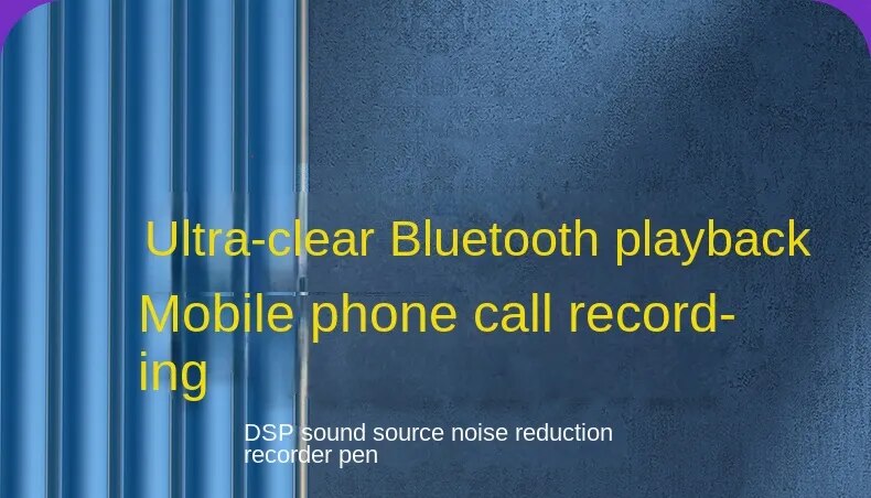 Bluetooth Phone Call Record Activated Voice Recorder Espia 32g 64gb Noise Reduce Long Standby Dictaphone Mp3 Player +loudspeaker
