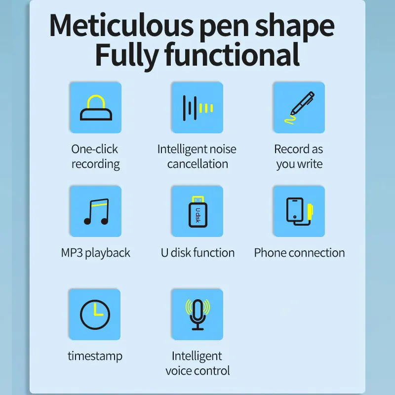 256GB Digital Activated Pen Voice Recorder Espia 4-128G Mini Professional Audio Record Noise Reduce Sound Dictaphone MP3 Player