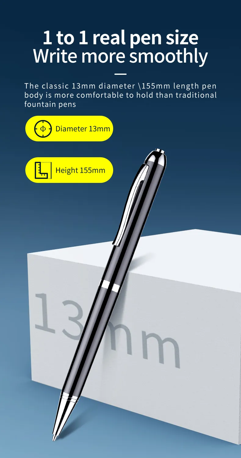 256GB Digital Activated Pen Voice Recorder Espia 4-128G Mini Professional Audio Record Noise Reduce Sound Dictaphone MP3 Player