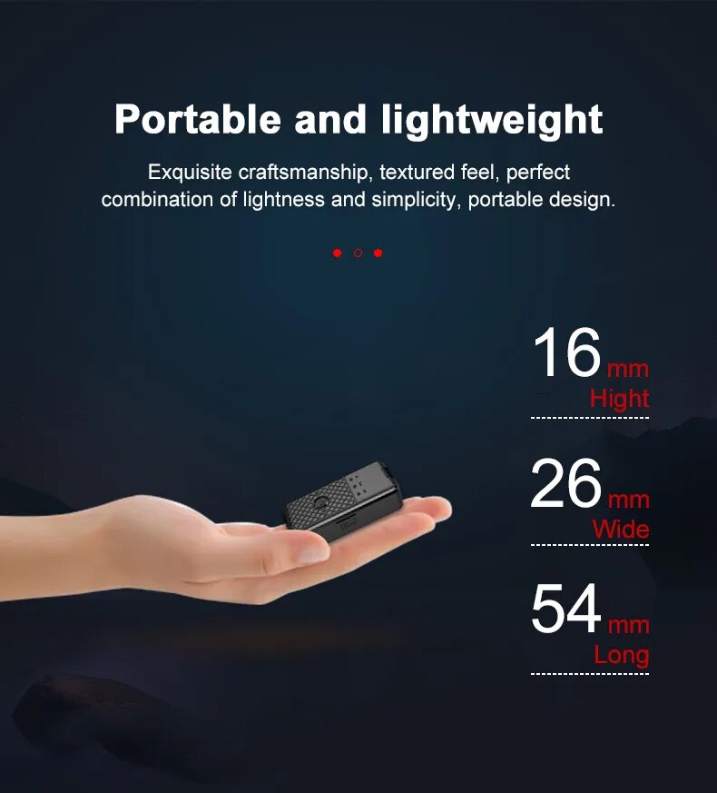 4G Network Mobile APP Control Voice Recorder Sound Activated Mini Recording Device Dictaphone Micro Audio Digital Secret Small