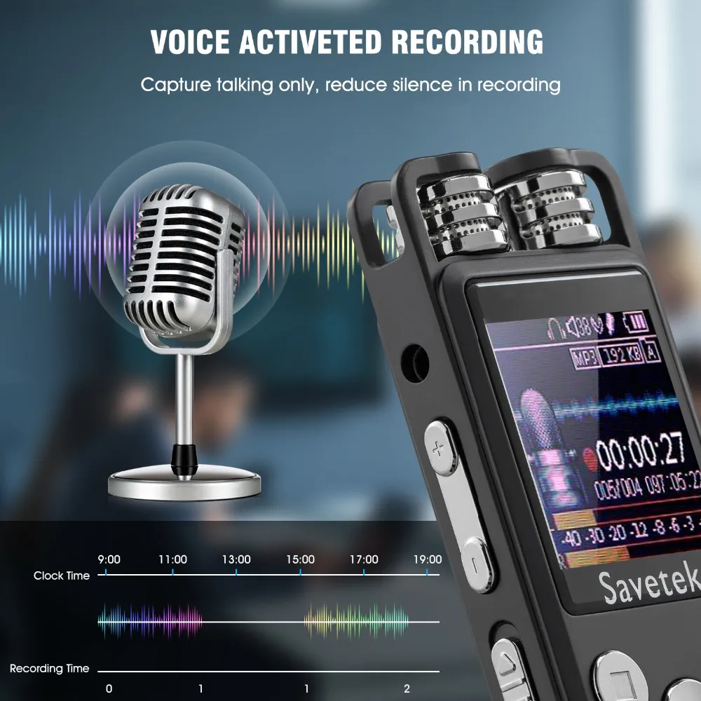 Professional Voice Activated Digital Audio Voice Recorder 8GB 16GB 32G USB Pen Non-Stop 80hr Recording PCM Support TF-Card Professional Voice Activated Digital Audio Voice Recorder 8GB 16GB 32G USB Pen Non-Stop 80hr Recording PCM Support TF-Card