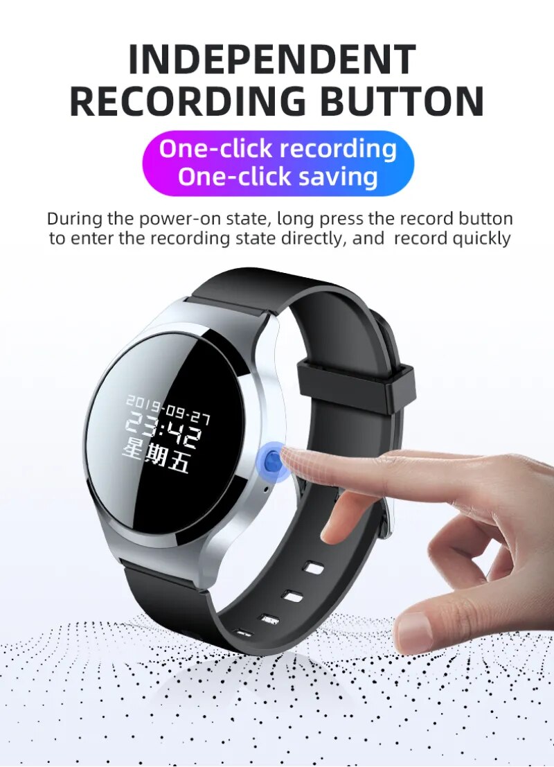 S8 Watch Activated Digital Voice Recorder 4-32GB HD Noise Cancel Smart Bracelet Recorder Mini Usb Disk Sound Dictaphone Mp3 Play S8 Watch Activated Digital Voice Recorder 4-32GB HD Noise Cancel Smart Bracelet Recorder Mini Usb Disk Sound Dictaphone Mp3 Play