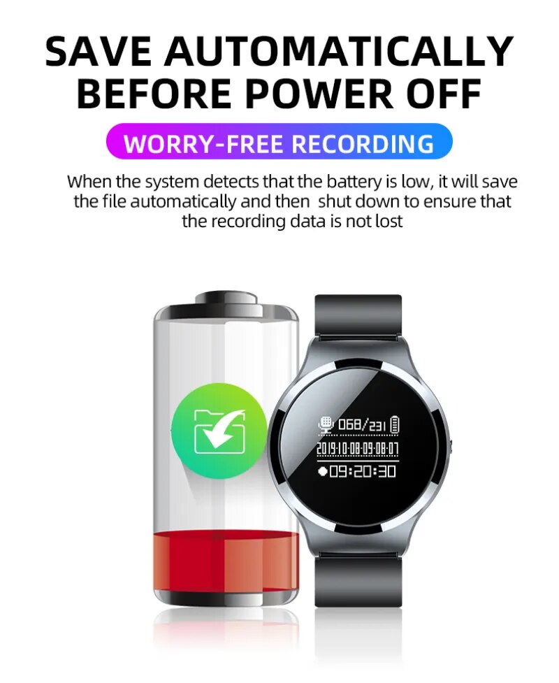 S8 Watch Activated Digital Voice Recorder 4-32GB HD Noise Cancel Smart Bracelet Recorder Mini Usb Disk Sound Dictaphone Mp3 Play S8 Watch Activated Digital Voice Recorder 4-32GB HD Noise Cancel Smart Bracelet Recorder Mini Usb Disk Sound Dictaphone Mp3 Play