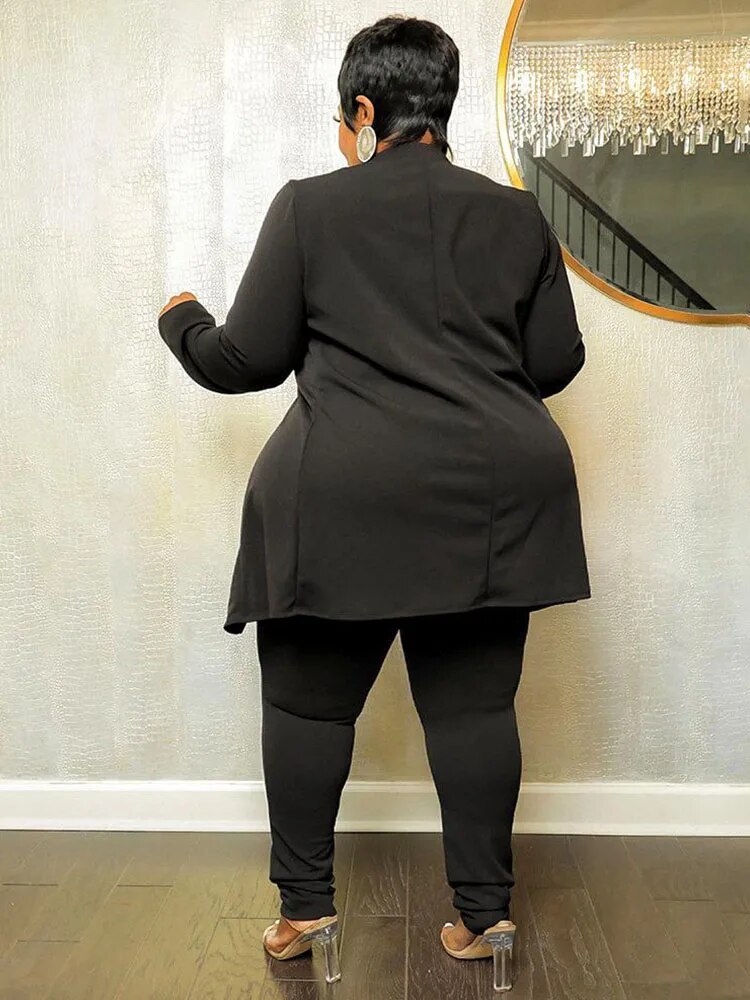 Blazers for Women Elegant Stylish Two Piece Set Women Top and Pants Blazer Outfit Plus Size Suit Wholesale Bulk Dropshipping