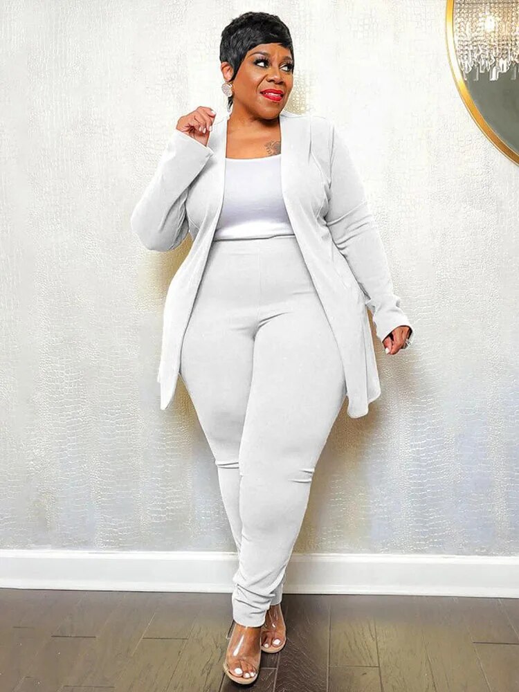 Blazers for Women Elegant Stylish Two Piece Set Women Top and Pants Blazer Outfit Plus Size Suit Wholesale Bulk Dropshipping