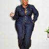 Women Jumpsuit Long Elegant Spring Large Denim Jumpsuit Jeans Casual Plus Size Female Jumpsuits Wholesale Dropshipping