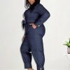 Women Jumpsuit Long Elegant Spring Large Denim Jumpsuit Jeans Casual Plus Size Female Jumpsuits Wholesale Dropshipping