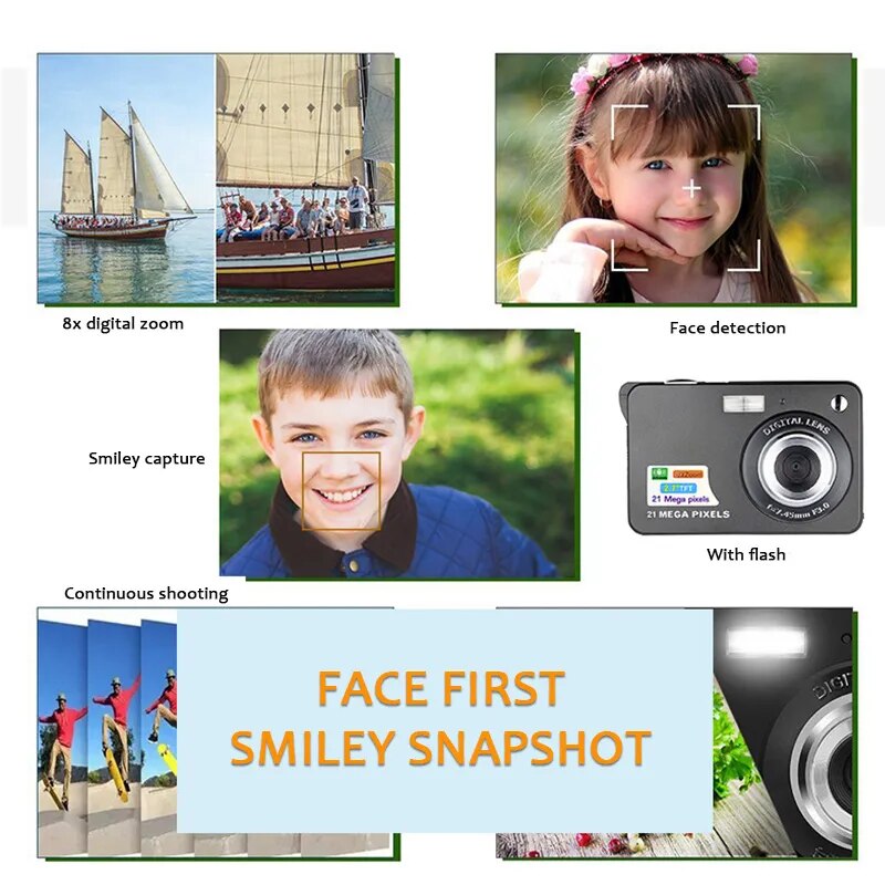 Video Camcorder 720P Full HD 16MP DV Camcorder Digital Video Camera 270 Degree Rotation Screen 16X Night Shoot Zoom