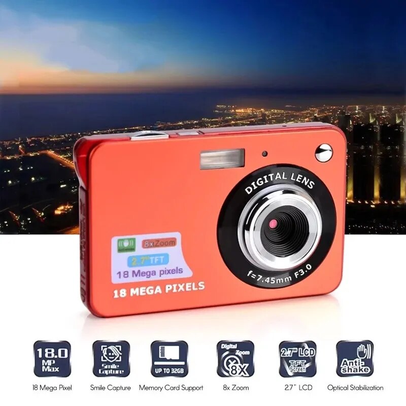Video Camcorder 720P Full HD 16MP DV Camcorder Digital Video Camera 270 Degree Rotation Screen 16X Night Shoot Zoom