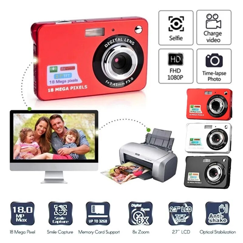 Video Camcorder 720P Full HD 16MP DV Camcorder Digital Video Camera 270 Degree Rotation Screen 16X Night Shoot Zoom