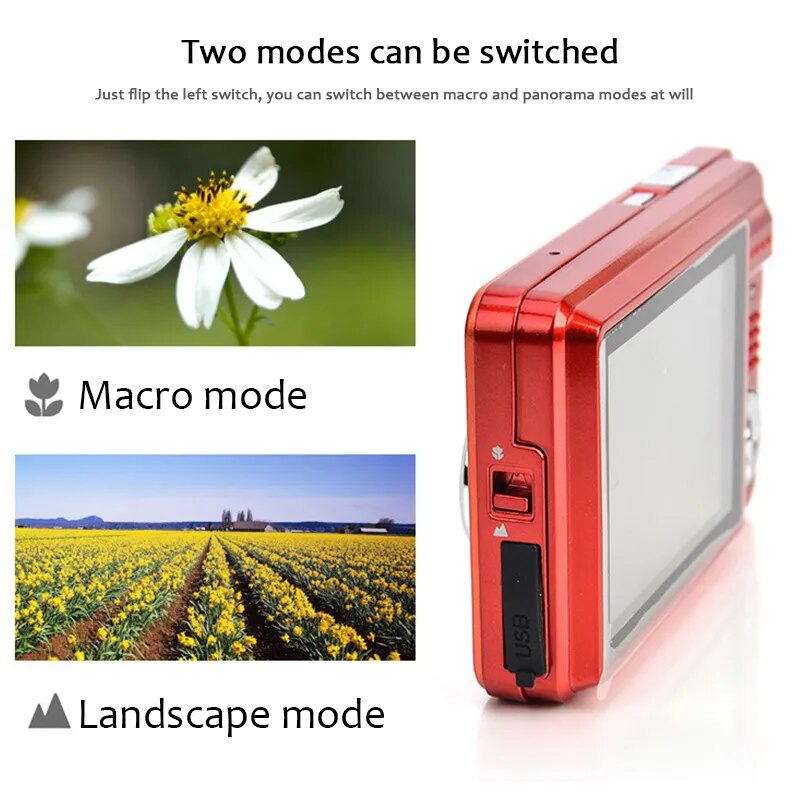 Video Camcorder 720P Full HD 16MP DV Camcorder Digital Video Camera 270 Degree Rotation Screen 16X Night Shoot Zoom