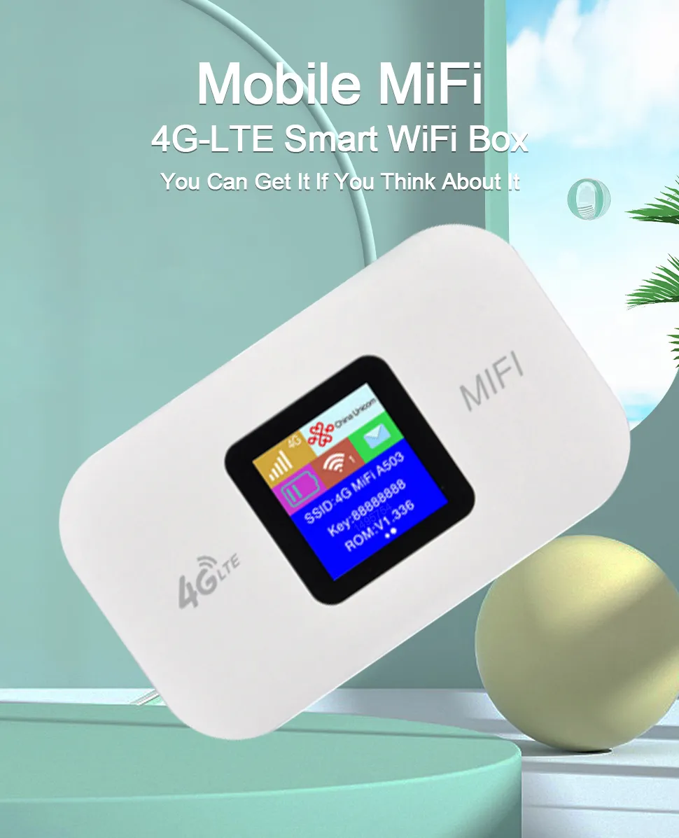 Wireless Wifi 4G Lte Router Portable Modem Mini Outdoor Hotspot Pocket Mifi 150mbps 3000mah Sim Card Slot Repeater