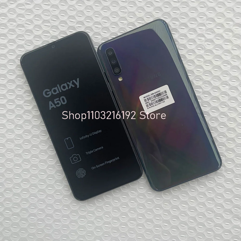 Unused Samsung Galaxy A50 SM-A505U 64GB+4GB RAM 25MP LTE Unlocked Smartphone