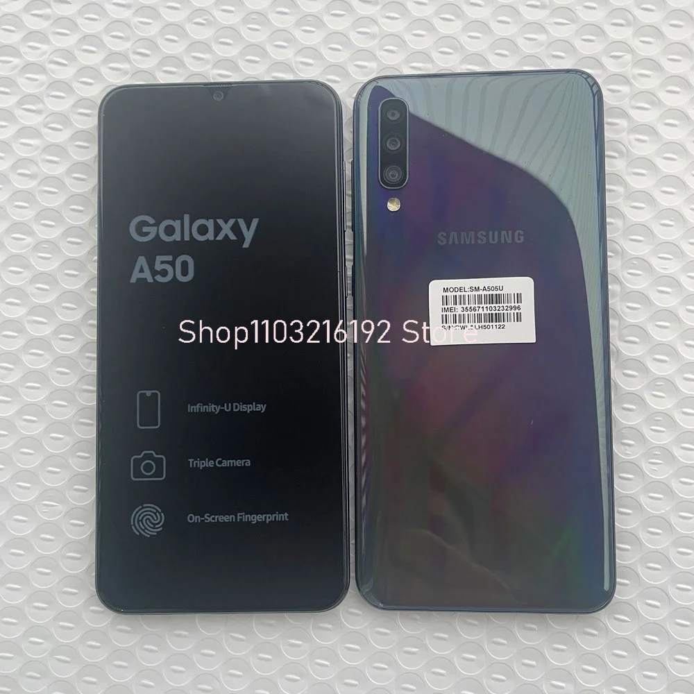 Unused Samsung Galaxy A50 SM-A505U 64GB+4GB RAM 25MP LTE Unlocked Smartphone