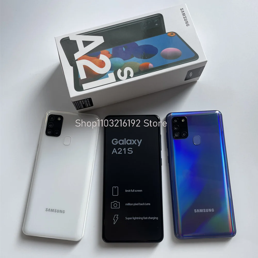 Samsung Galaxy A21s Dual Sim 32GB/ 64GB/ 128GB Unlocked Smartphone- Sealed Unused Original Samsung Galaxy A21s Dual Sim 32GB/ 64GB/ 128GB Unlocked Smartphone- Sealed Unused Original