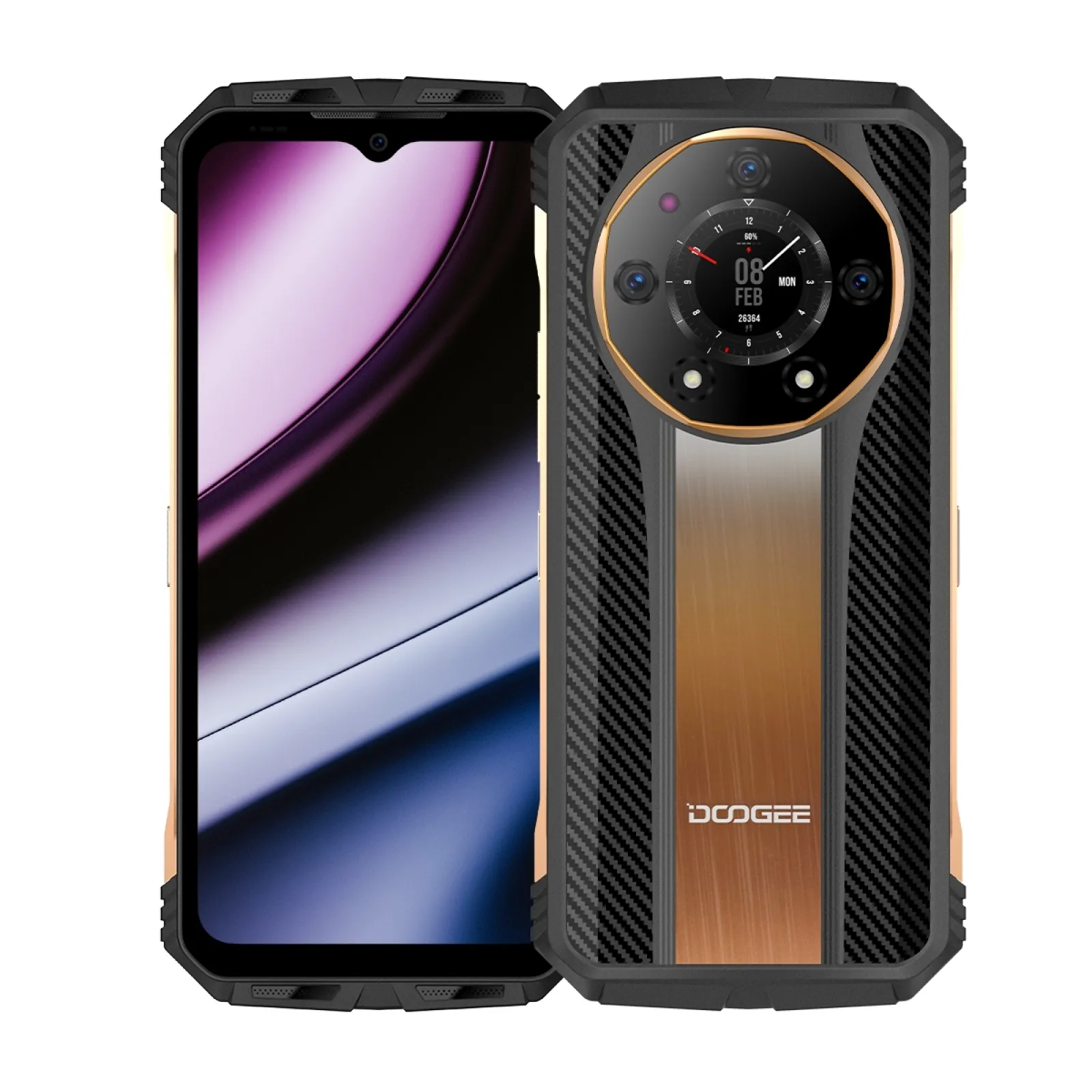 DOOGEE S110 12GB+256GB Rugged Phone 6.58” FHD Waterdrop Screen Android 13 Helio G99 66W Fast Charging 10800mAh 4G Smartphone