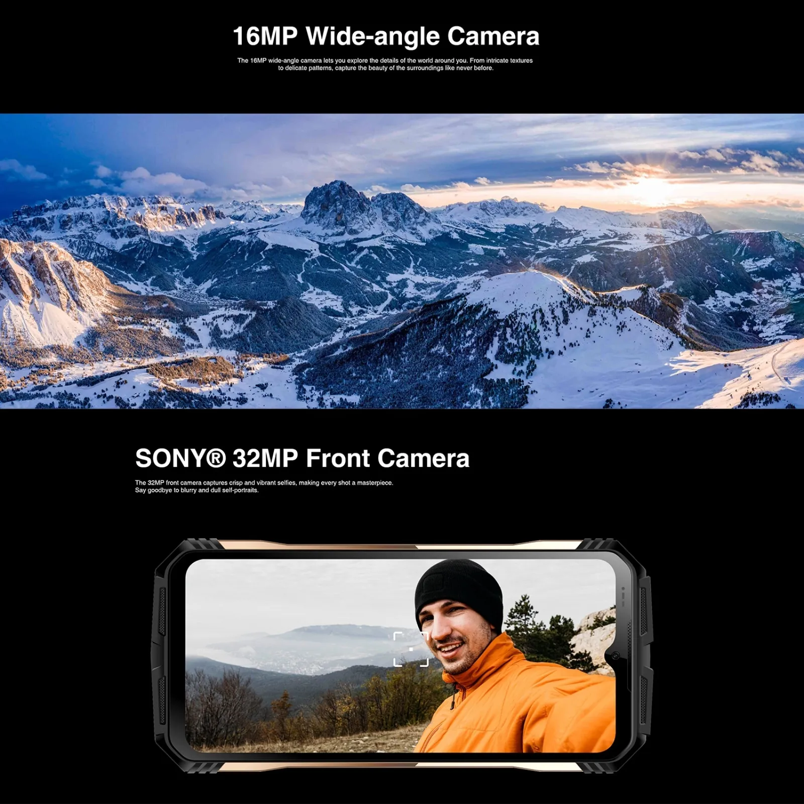 DOOGEE S110 12GB+256GB Rugged Phone 6.58” FHD Waterdrop Screen Android 13 Helio G99 66W Fast Charging 10800mAh 4G Smartphone
