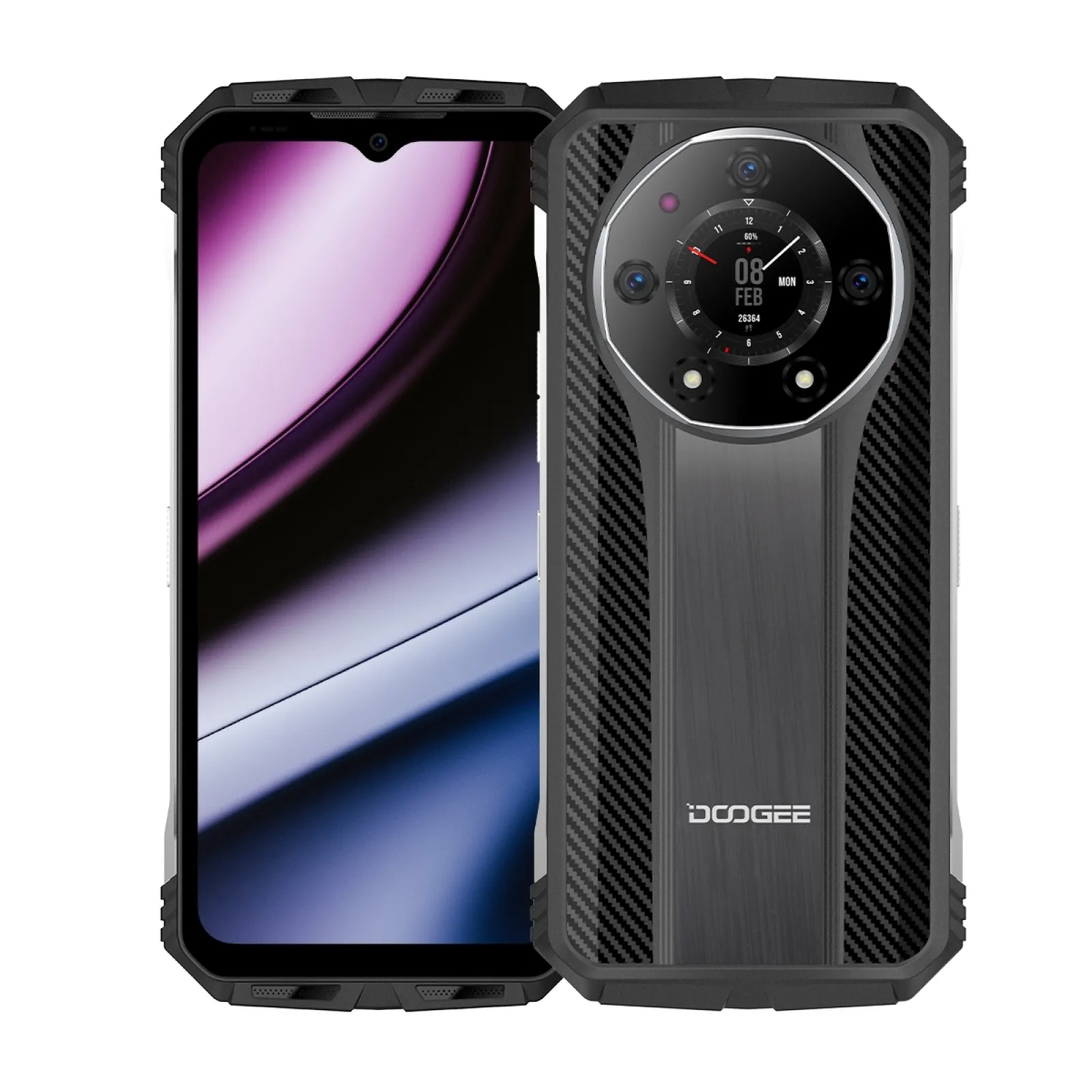DOOGEE S110 12GB+256GB Rugged Phone 6.58” FHD Waterdrop Screen Android 13 Helio G99 66W Fast Charging 10800mAh 4G Smartphone