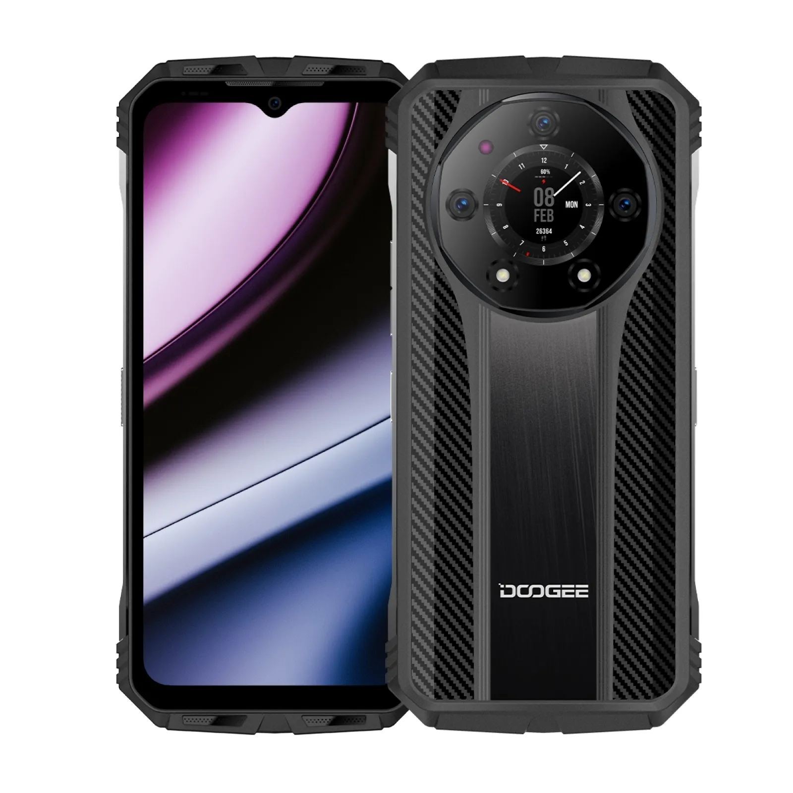 DOOGEE S110 12GB+256GB Rugged Phone 6.58” FHD Waterdrop Screen Android 13 Helio G99 66W Fast Charging 10800mAh 4G Smartphone
