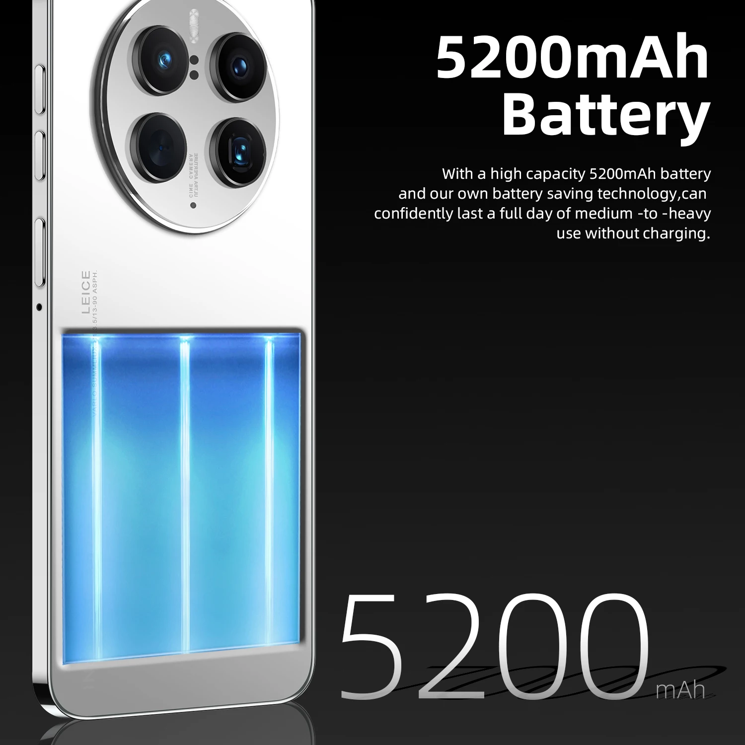 Amoi A50 Global Version Android 2GB RAM +16GB ROM 4G Mobile Phones Smartphone 5200mAh Big Battery 6.6-inch 5MP +16MP Camera