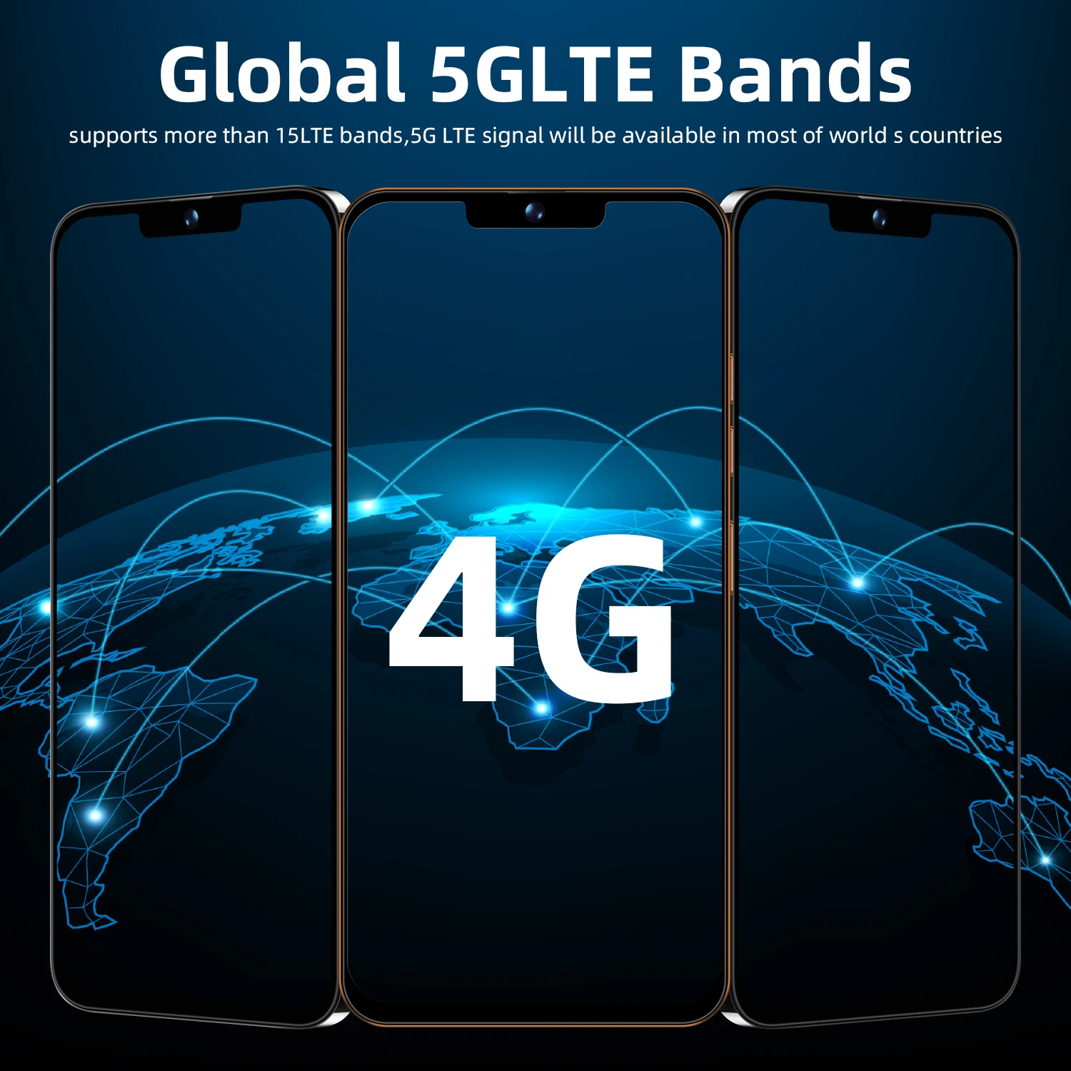 Amoi A50 Global Version Android 2GB RAM +16GB ROM 4G Mobile Phones Smartphone 5200mAh Big Battery 6.6-inch 5MP +16MP Camera