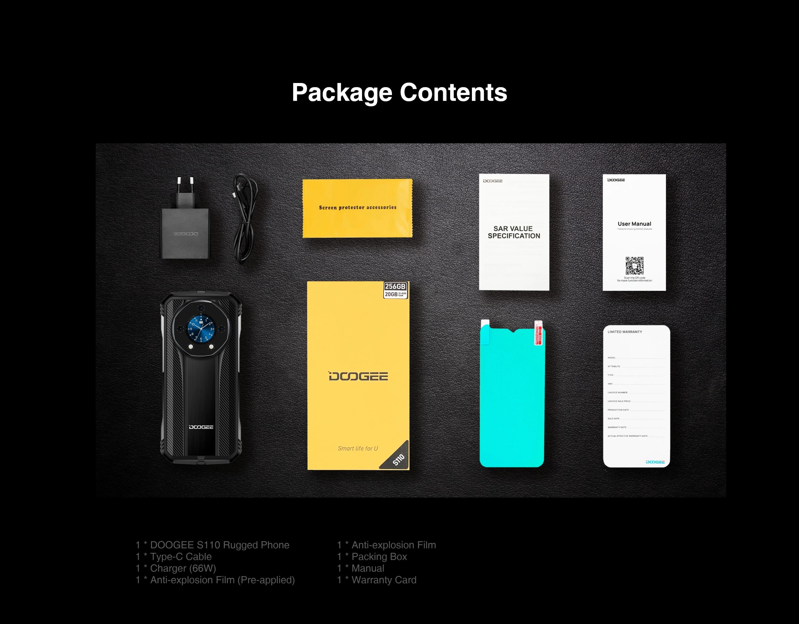 DOOGEE S110 Rugged Waterproof Smartphones Helio G99 Octa-core 12GB+256GB 6.58Inch FHD Mobile Phone 66W Fast Charge 10800mAh NFC DOOGEE S110 Rugged Waterproof Smartphones Helio G99 Octa-core 12GB+256GB 6.58Inch FHD Mobile Phone 66W Fast Charge 10800mAh NFC