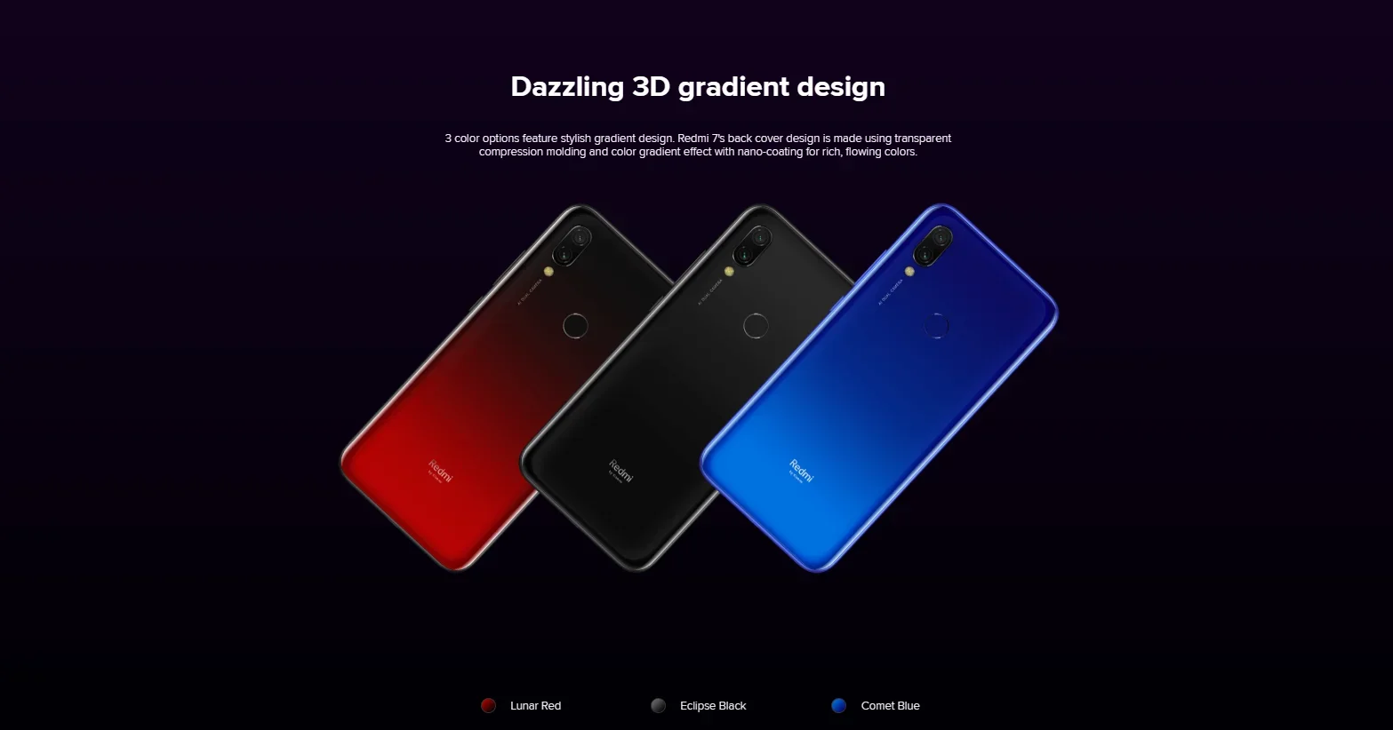 Original Xiaomi redmi 7 3GB 32GB/4GB 64GB celular googleplay Fingerprint Octa-core Global Rom 4G Smartphone