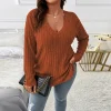 Plus Size Casual Long Sleeve T-shirt Top Women's Clothing 2023 Autumn Winter Oversized Basic Skirt For Female Korean Pullover