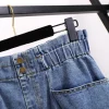 Women Large Plus Size Y2K Denim Skirt Fashion Casual Loose Cotton Sexy Mini Skirts Female Kkawaii 3XL4XL 5XL 6XL 7XL Clothing