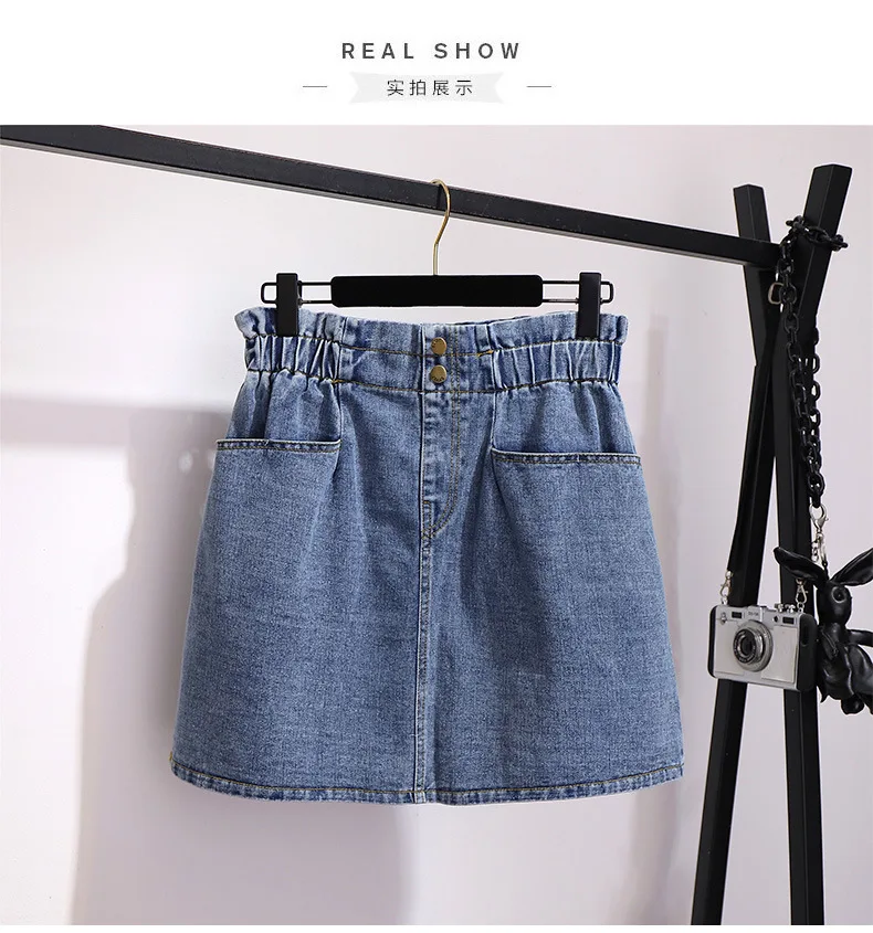 Women Large Plus Size Y2K Denim Skirt Fashion Casual Loose Cotton Sexy Mini Skirts Female Kkawaii 3XL4XL 5XL 6XL 7XL Clothing Women Large Plus Size Y2K Denim Skirt Fashion Casual Loose Cotton Sexy Mini Skirts Female Kkawaii 3XL4XL 5XL 6XL 7XL Clothing