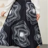 Plus Size Women Skirts 2023 New High-waisted Retro Temperament Commute Skirt Large Size Fashion Leisure Printing Pleated Skirt