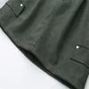 Plus size 2023 autumn new women's clothing European and American style loose fitting fashion versatile A-line work leather skirt