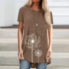 Plus Size Women Clothing L-5XL Sleeve Skirt Round Neck Slim Jacquard Dress Tops Four Seasons Everything Print Short Sleeve