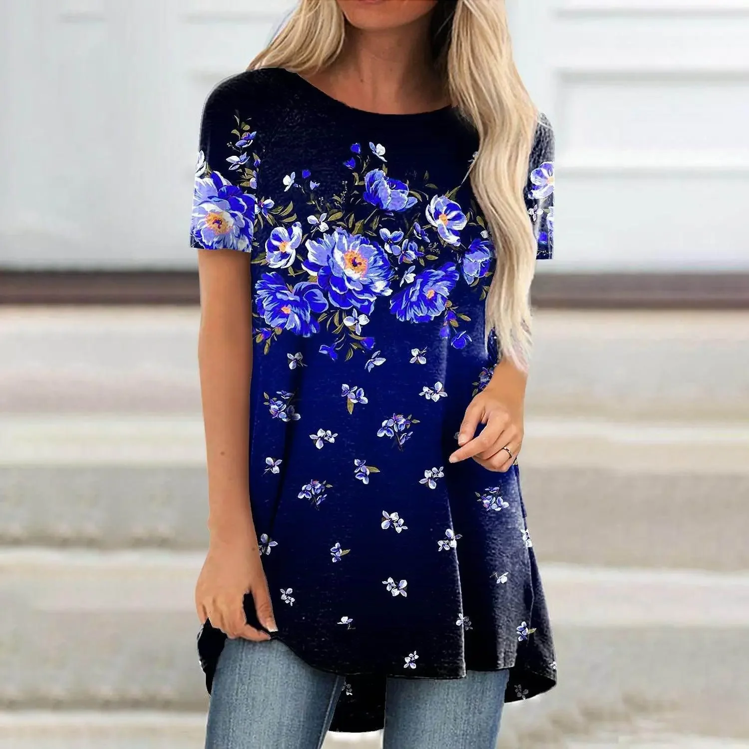 Plus Size Women Clothing L-5XL Sleeve Skirt Round Neck Slim Jacquard Dress Tops Four Seasons Everything Print Short Sleeve Plus Size Women Clothing L-5XL Sleeve Skirt Round Neck Slim Jacquard Dress Tops Four Seasons Everything Print Short Sleeve