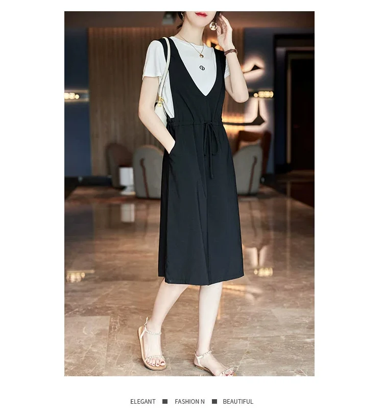 CARL CRIUS Casual Fashion Dress Women's 2023 New Slim Plus Size Fashionable Set Skirt Fashionable and Age Reducing Skirt