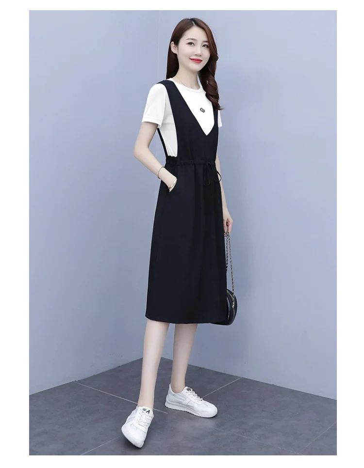 CARL CRIUS Casual Fashion Dress Women's 2023 New Slim Plus Size Fashionable Set Skirt Fashionable and Age Reducing Skirt
