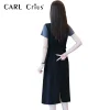 CARL CRIUS Casual Fashion Dress Women's 2023 New Slim Plus Size Fashionable Set Skirt Fashionable and Age Reducing Skirt