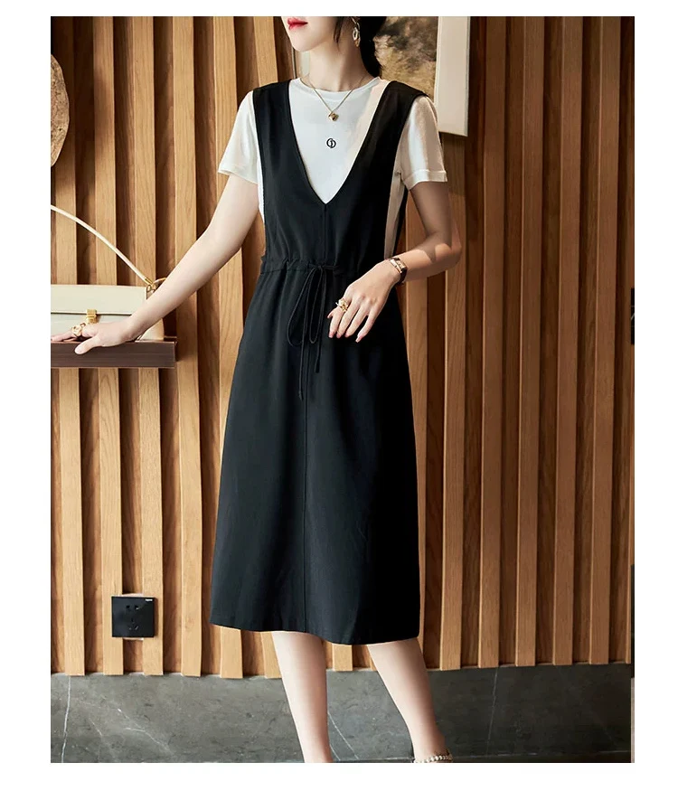 CARL CRIUS Casual Fashion Dress Women's 2023 New Slim Plus Size Fashionable Set Skirt Fashionable and Age Reducing Skirt