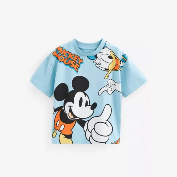 1 2 3 4Years Tshirts Disney Summer Costume Sports Children's Casual Fashion Short Sleeve Tops Baby  Boys Crewneck Base Shirt