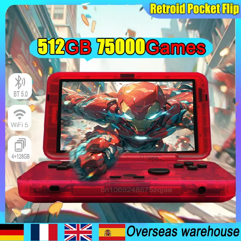 ANBERNIC RG405M 4 Inch IPS Screen Metal Retro Handheld Game Console T618 Android12 Player 512G 70000 Game PSP PS2 Birthday gifts