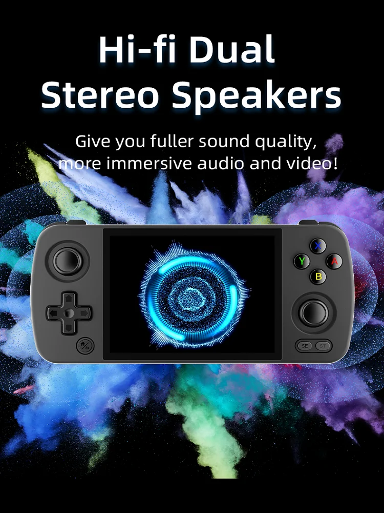 ANBERNIC RG405M 4 Inch IPS Screen Metal Retro Handheld Game Console T618 Android12 Player 512G 70000 Game PSP PS2 Birthday gifts