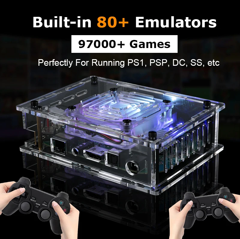 HEYNOW New Dual System S905X4 Super Console X Max Plus HD WiFi 97000+ Games TV Box Retro Game Player For SS/PS1/PSP/N64/DC/SNES