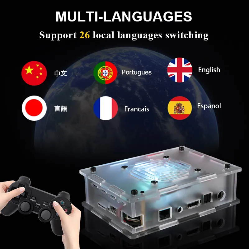 HEYNOW New Dual System S905X4 Super Console X Max Plus HD WiFi 97000+ Games TV Box Retro Game Player For SS/PS1/PSP/N64/DC/SNES