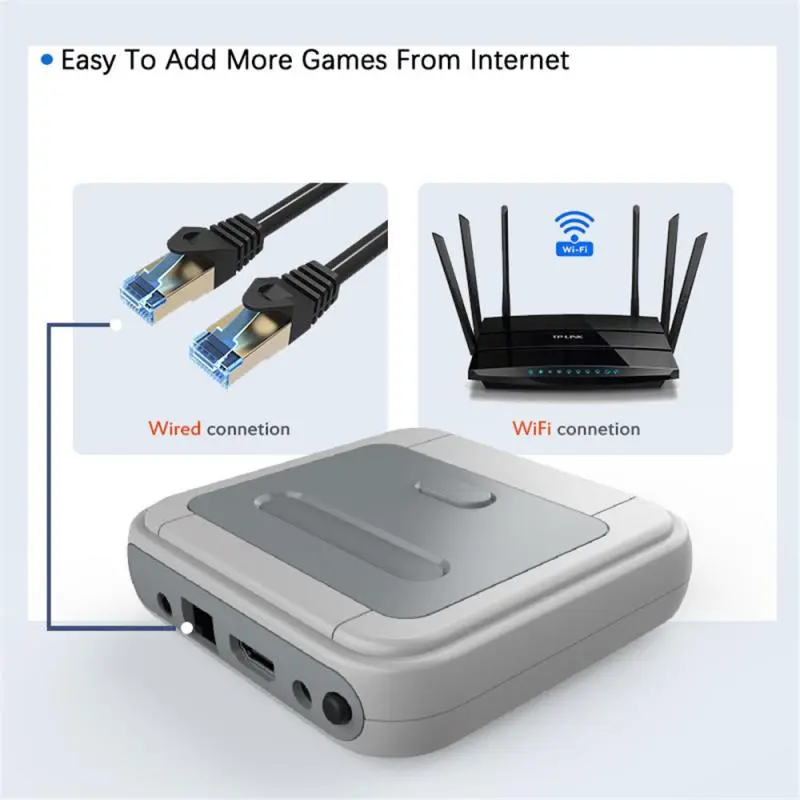 Retro WiFi Super Console X Pro 4K HD TV Video Game Consoles For PSP/PS1/N64/DC With 50000+ Games With 2.4G Wireless Controllers