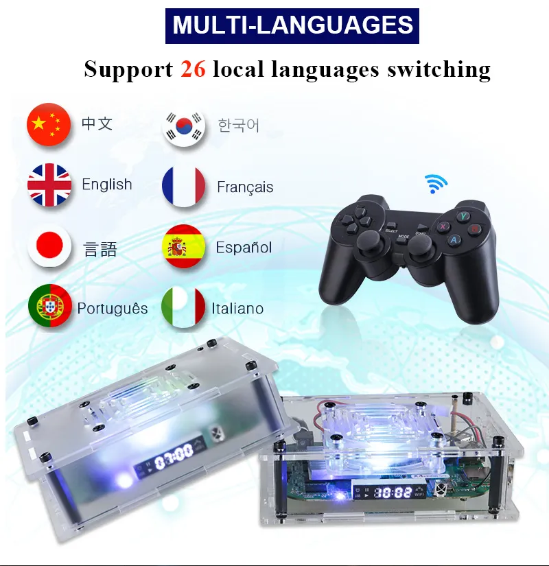 TSINGO Super Console X Max Plus 4K HD WiFi Retro TV Video Game Player 97000+ Games For PSP/DC/PS1/N64/SS Dual System S905X4 CPU