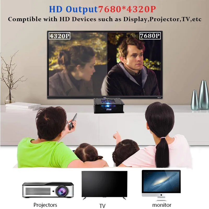 TSINGO Super Console X Max Plus 4K HD WiFi Retro TV Video Game Player 97000+ Games For PSP/DC/PS1/N64/SS Dual System S905X4 CPU