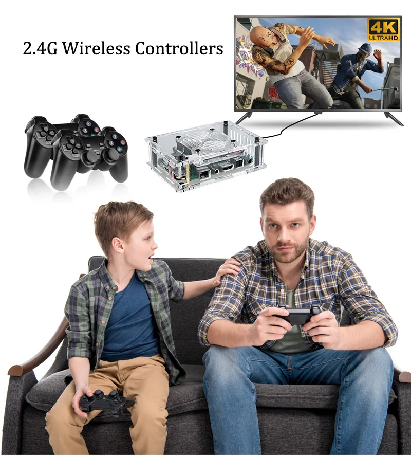 TSINGO Super Console X Max Plus 4K HD WiFi Retro TV Video Game Player 97000+ Games For PSP/DC/PS1/N64/SS Dual System S905X4 CPU