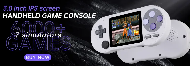 Retro Portable Mini Handheld Video Game Console 8-Bit 3.0 Inch Color LCD Kids Color Game Player Built-in 400 games