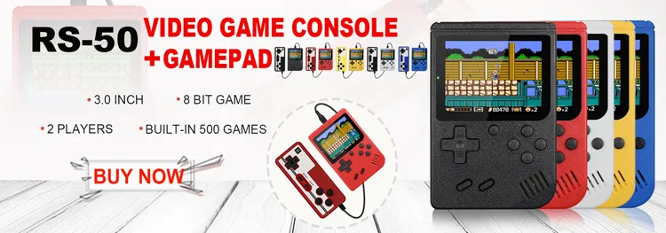 Retro Portable Mini Handheld Video Game Console 8-Bit 3.0 Inch Color LCD Kids Color Game Player Built-in 400 games